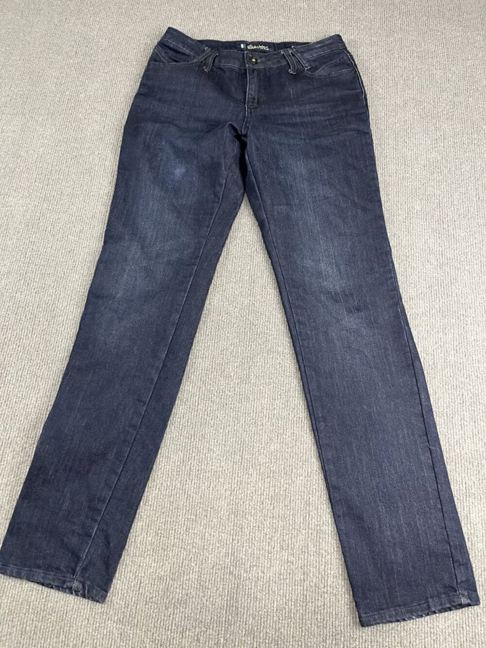 Womens Salt Works Dark Wash Mid-Rise Skinny Denim Jeans 6